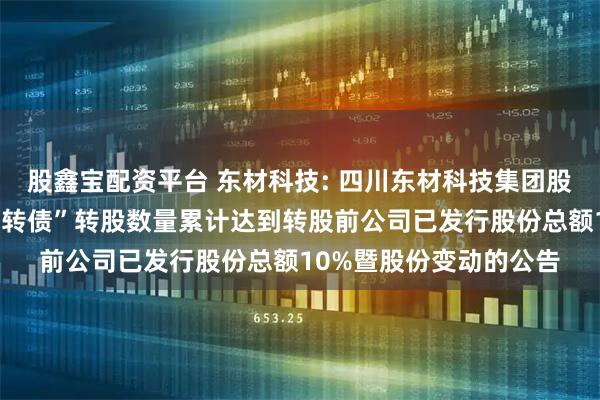 股鑫宝配资平台 东材科技: 四川东材科技集团股份有限公司关于“东材转债”转股数量累计达到转股前公司已发行股份总额10%暨股份变动的公告