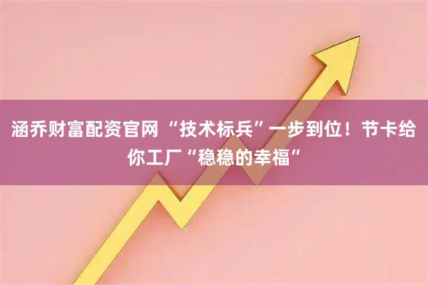 涵乔财富配资官网 “技术标兵”一步到位！节卡给你工厂“稳稳的幸福”